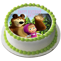 And Masha Pic Bear Cake The