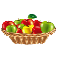 Basket Apple PNG Download Free