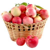 Basket Picture Apple Free PNG HQ