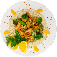 Food Plate Rice PNG Download Free