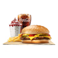 King Burger Combo Free Transparent Image HQ