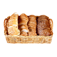 Multi Slices Wicker Grain Basket Bread
