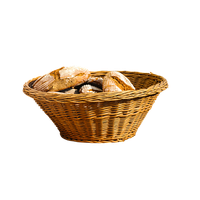 Basket Wicker Slices Wheat Bread
