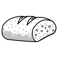 White Vector Bread Free Transparent Image HD