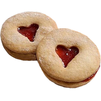 Heart Cookie Icing PNG Free Photo