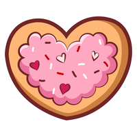 Heart Vector Cookie Download HD