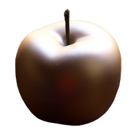 Golden Apple PNG Free Photo