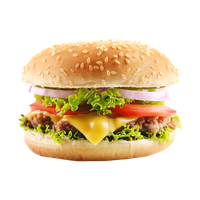 Cheese Bacon Burger PNG Download Free