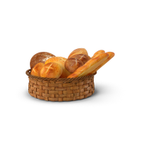 Basket Pic French Bread Free Download PNG HQ
