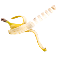 Fresh Slice Banana PNG File HD
