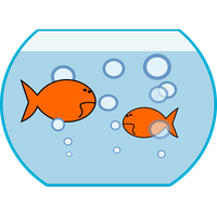 Fish Vector Tank Round PNG Image High Quality