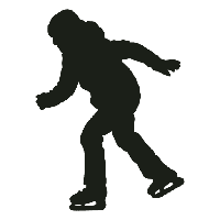 Skating Athlete Silhouette Figure Free Transparent Image HD