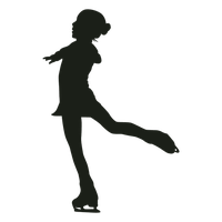 Skating Silhouette Figure PNG File HD