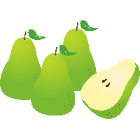 Green Pears Free Transparent Image HQ