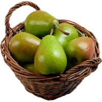 Green Organic Pears PNG Image High Quality