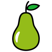 Vector Green Pears HD Image Free