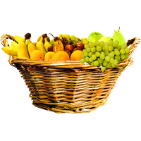 Basket Fruit Closeup Free Download PNG HQ