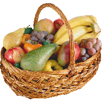 Basket Fruit Closeup Free Transparent Image HD