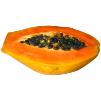 Fresh Papaya Half Free PNG HQ